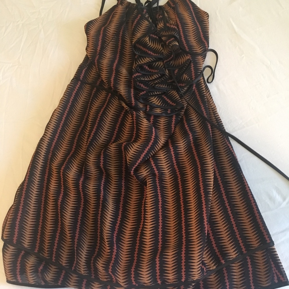 BCBGeneration ruffled halter dress